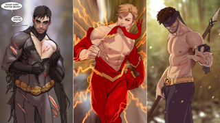 Illustration for article titled 10 Times When Comics And Movies Sexualized Male Superheroes